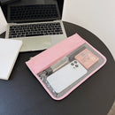 Transparent Clutch Bag Letter Cosmetic Bag PVC Travel Makeup Handbag Organizer