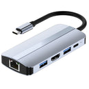 3.0 Adapter Docking Station 4K HDMI PD Charging Dual USB C Hub For Laptop PC