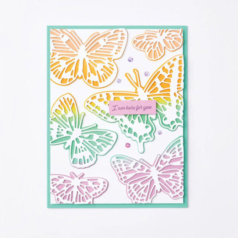 Butterfly Paper Cut Dies Clear Silicone Transparent Animal Seal Stamping Mold
