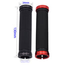 CANSUCC Rubber MTB Bike Handlebar Locking Cover w/ Plug Grip Covers (Red) Newly