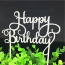 Kids Tool Home Paper Party Supplies Cake Topper Card  Happy Birthday Rose Decor