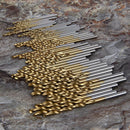 HSS Spiral Drill, 1.0-3.0mm, Straight Shank, 100-Piece