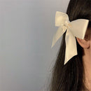 Bangs Hairclip Bowknot Side Hairpins Ribbon Hair Bows Clips Barrettes Headdress