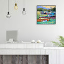 DIY Ship Pattern Oil Paint by Numbers Hand Painted Acrylic Picture Home Decor