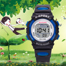 Multifunction Waterproof Sport Electronic Digital Wrist Watch (Blue) Newly