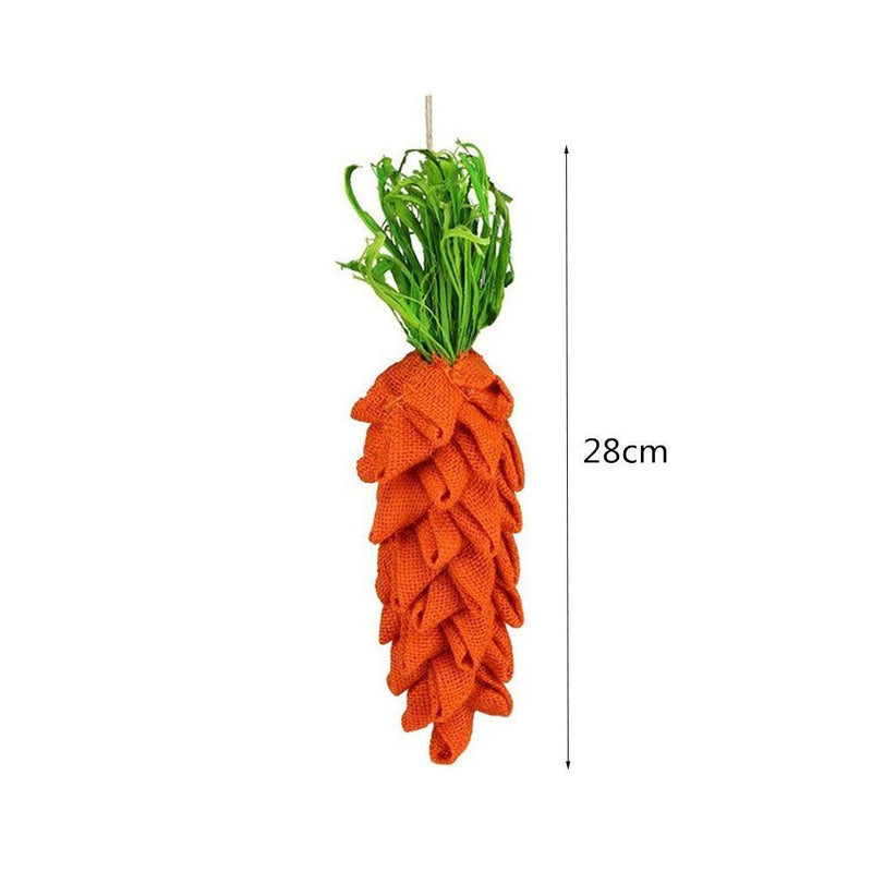 Wall Hanging Cotton Linen Cloth Carrot Ornament Pendant Easter Decoration