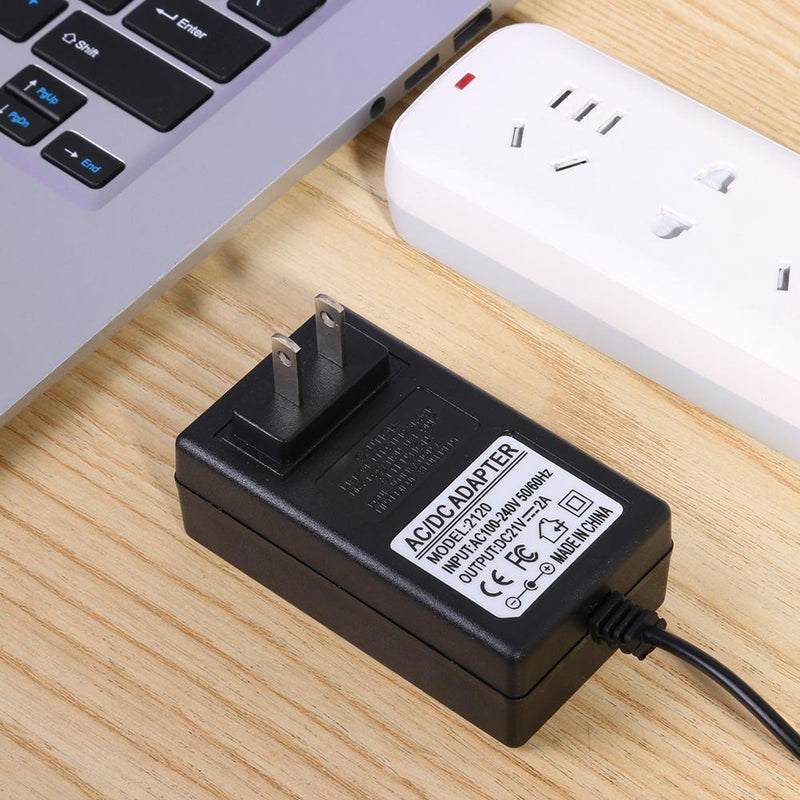 18650 Battery Charger Power Adapter DC 5.5x2.1mm Li-ion Charger 21V 2A Output