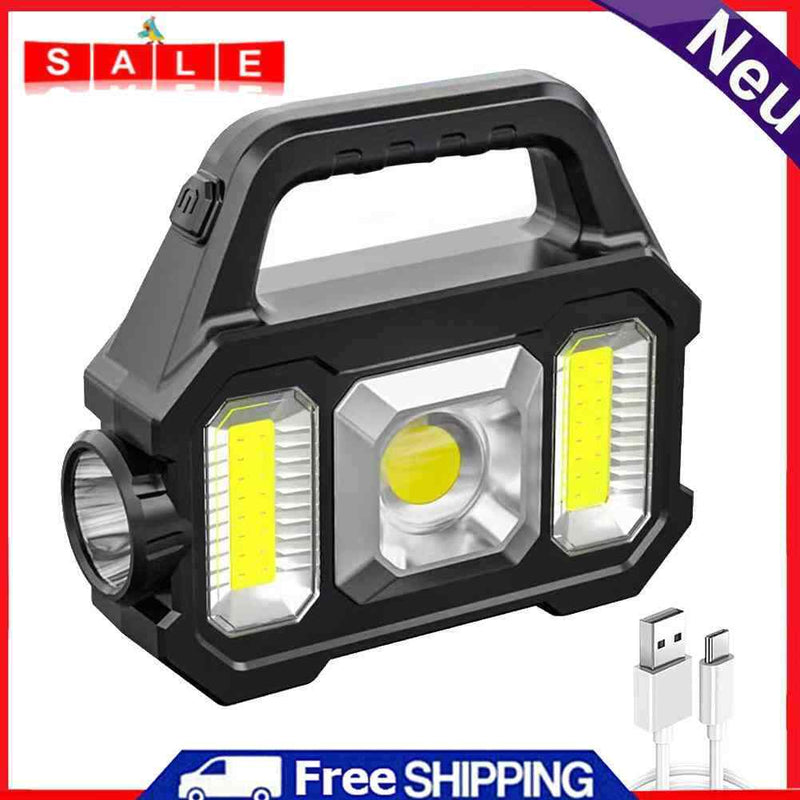 4x500lm Flashlight Portable 6 Gears Torch Light for Camping Accessories COB