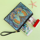 DIY Butterfly Special Shaped Diamond Painting Women Wristlet Purse Zipper Clutch