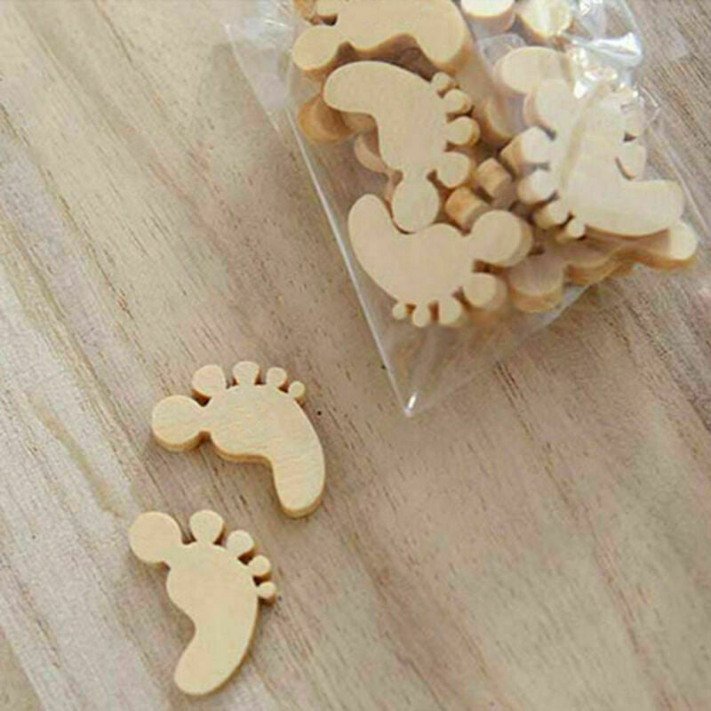 Cute Wooden Baby shapes Cut MDF Blank Embellishments N2K3 s Craft X4X2