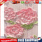 Pink Flowers Oil Painting By Numbers Kit DIY Frameless Picture On Canvas