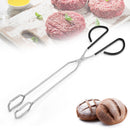 Stainless Steel Scissor Tongs Food Meat Scissor Baking Bread Clamp Barbecue Tong