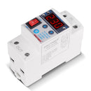 40A 220V Din Rail Adjust Reconnect Over and Under Voltage Protector Relay Newly