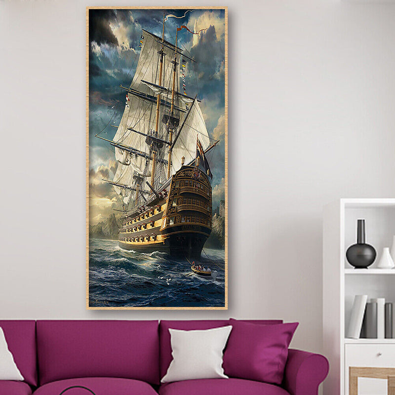 5D Diamond Embroidery Sea Sailboat Mosaic Home Decor Drawing for Wall Gifts
