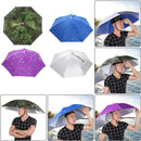 5pcs Waterproof Camping Umbrella Hat Foldable Sun Shade (Army Green)