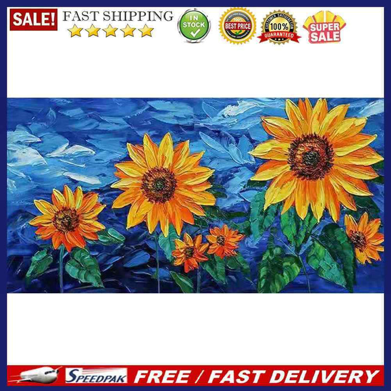 DIY Acrylic Paint by Numbers Beautiful Flower Coloring Drawing Gift Home Deco