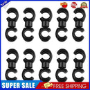 10pcs Bicycle Brake Gear Cable S Style Clips Hose Guide Line Hook (Black)