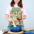 Kitchen Linen Apron Summer Flamingo Home Cooking Baking Bib Chef Accessories