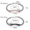 Women Love Bangle Jewelry Stainless Steel Couple Bracelets Her King His Queen