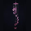 Butterfly Bell Wind Chimes Creative Home Yard Garden Hanging Decor(Pink) Newly