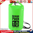 Waterproof Dry Bag Pack Sack Swimming Kayaking River Trekking (10L Green) Newly