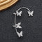 Women Men Jewelry Ear Wrap Rhinestones Ear Cuff Tragus Earrings Non Piercing