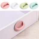 Multicolor Multi-purpose Door Handles Self-adhesive Furniture Knobs Plastic