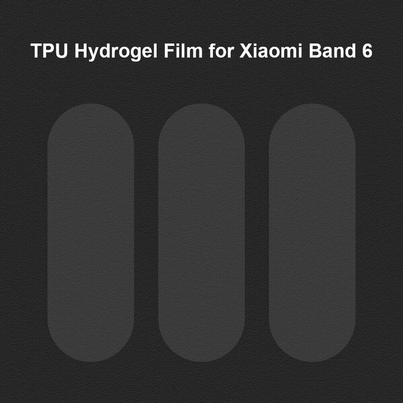 3 Pack TPU Smart Watch Display Screen Protective Films Bracelet for Mi Band 6