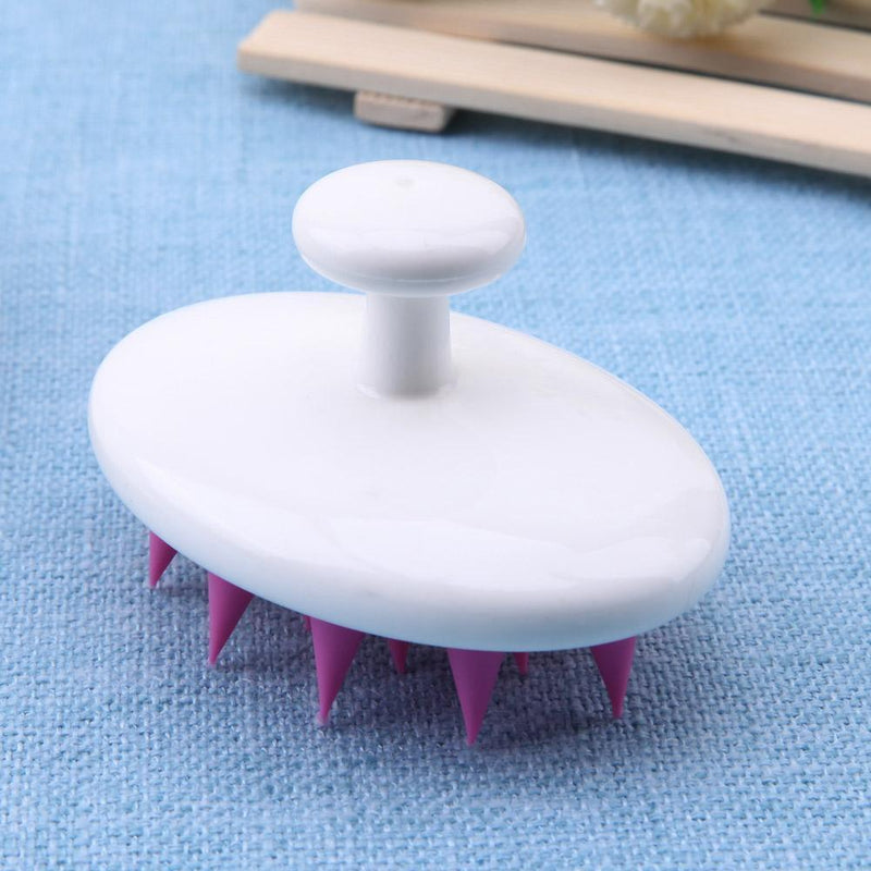 Silicone Head Hair Washing Round Comb Scalp Massage Antiskid Hairbrush