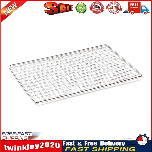 Portable Camping BBQ Net Stainless Steel Barbecue Grill Net (Single Net) Newly