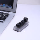 3 Key + 1 Knob / 4 Keys RGB Macro Custom Keyboard Programmable Mechanical Keypad