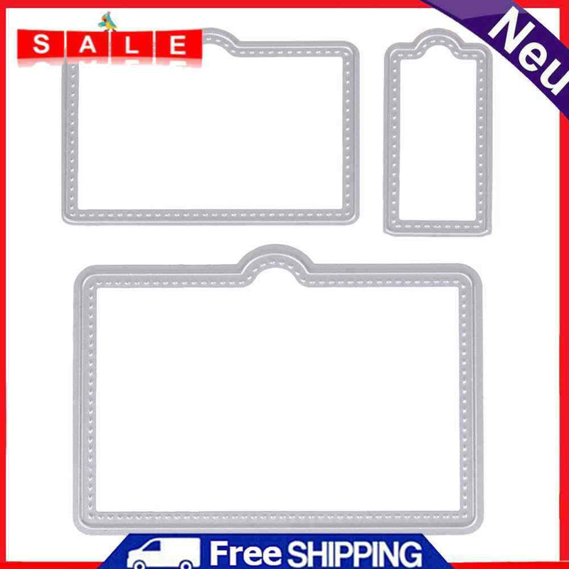 3pcs Frame DIY Scrapbooking the Card Metal Steel Punching Molds Stencils