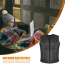 USB Electric Heated Vest Winter Fishing Cycling Thermal Waistcoat for Men Women