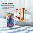 Animal Fruit Picks- Kids Bento Food-Grade Fork Picks for Baby Showers Parti