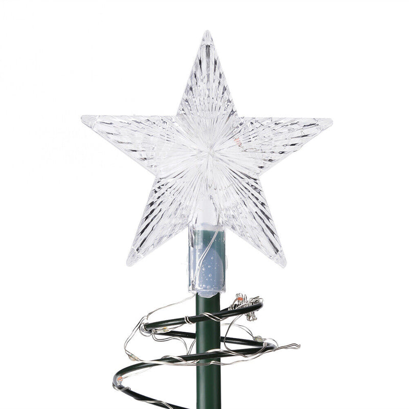 Solar Powered LED Christmas Tree Lawn Light Outdoor Garden Lamp (Colorful) Newly