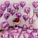 10pcs Heart Foil Balloons Helium Balloons Birthday Wedding Party Decoration