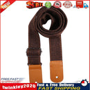 Cotton Linen Guitar Strap Adjustable Belt for Guitar Ukulele Bass (Coffee) Newly