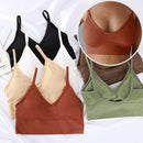 Backless Shockproof Running Fitness Bralette Gym Yoga Seamless Sports Bra