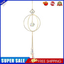 Crystal Ball Iron Ring Hanging Pendant Home Garden Decor (17)
