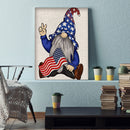5D DIY Diamond Painting Flag Dwarf Full Drill Rhinestone Mosaic Art Picture