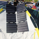 30W 5V/12V 3A ETFE Solar Panel Charger Folding Mobile Phone Mobile Power Charger