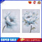2 Panels Golden Leaf Lotus Oil Paint By Numbers Kits DIY Wall Art Picture