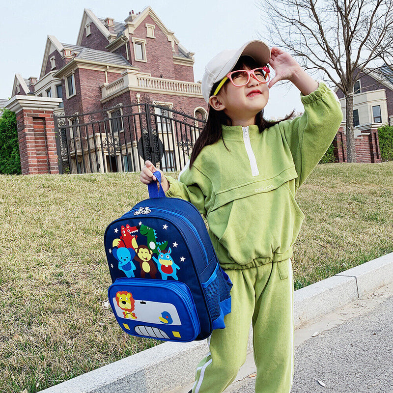 Animal Pattern School Bag for Kids Kindergarten Cartoon Backpack Nylon Handbags