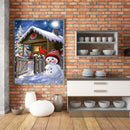 5D DIY Diamond Painting Christmas Snowman Kits Full Round Drill Wall Decor