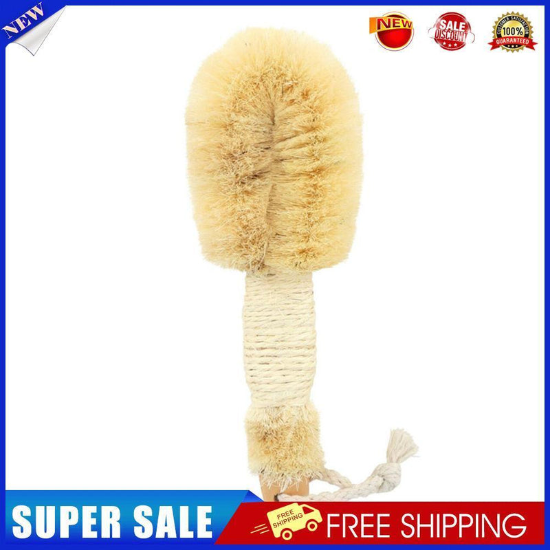 Bathroom Cleaning Brush Wooden Handle Plant Fiber Shower Exfoliating Scrub
