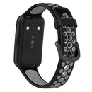 TPU Band for Huawei Band 7 Wristbands Smart Bracelet Strap (Black Grey)
