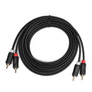 to Male Audio Cable 2RCA to 2RCA AV Cord For DVD HDTV Amplifier CD Soundbox