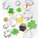 8 Piece St. Patrick's Day Cookie Die Irish Clover Steel V5W3 Cookie Die D7 E6B4