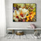 Frameless Painting By Numbers DIY Warm Flower Hand Painted Oil Picture Craft