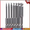 7pcs Magnetic S2 Steel Ball End Hexagon Head Hex Screwdriver Bits Drill Set